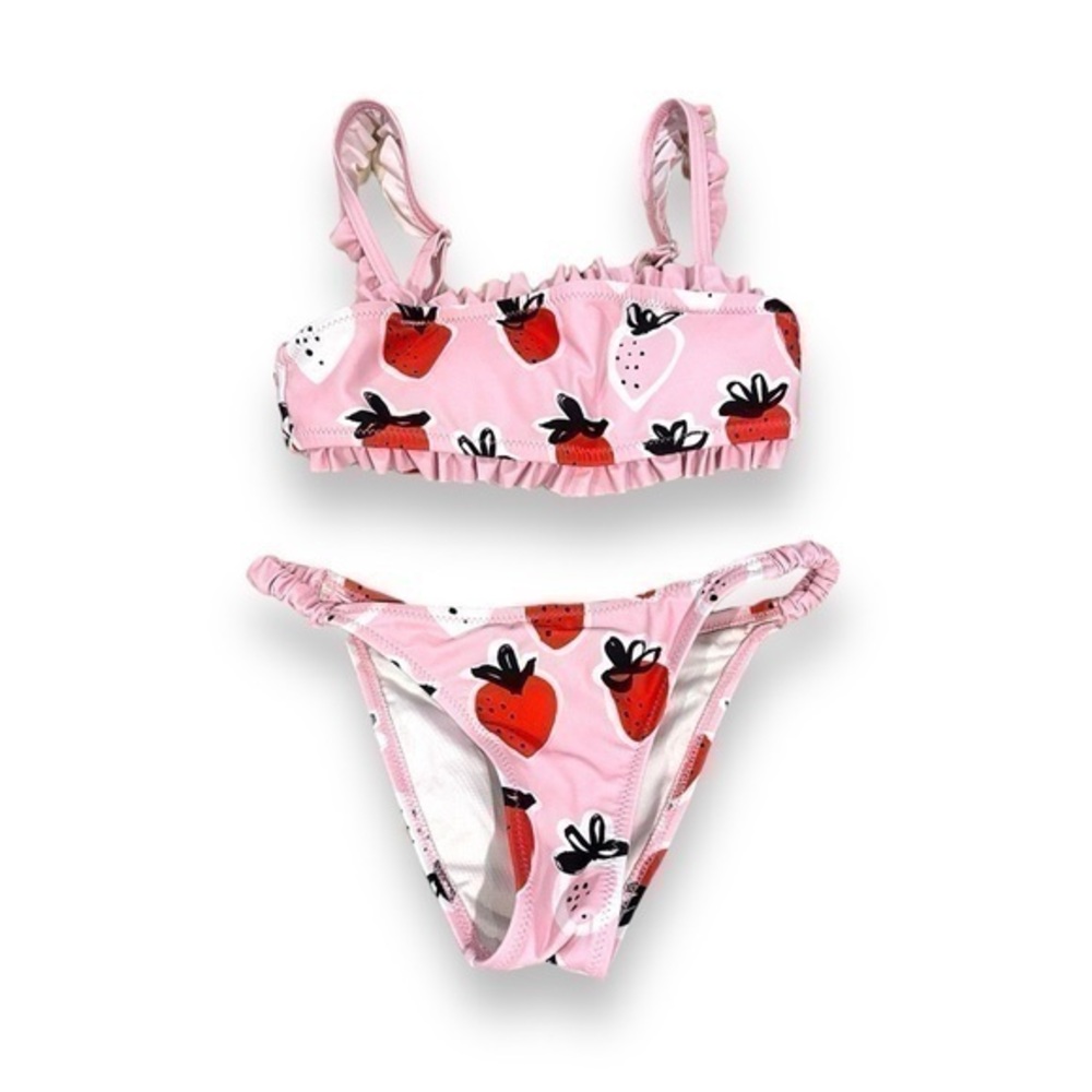 Pink Strawberry Kids Bikini